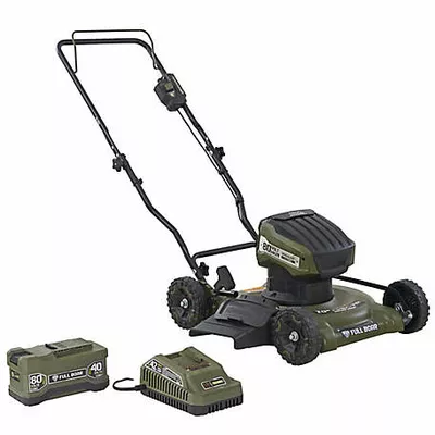 Full Boar 20 in. 80V 2-in-1 Lithium-Ion Push Lawn Mower, Battery and Charger Included
