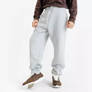 DECATHLON Pantaloni tuta uomo ELEMENTALS flare felpati grigio melange