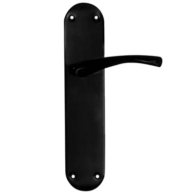JUEGO DE MANILLA ALUMINIO PLACA ANCHA NEGRO MOD 707 MICEL