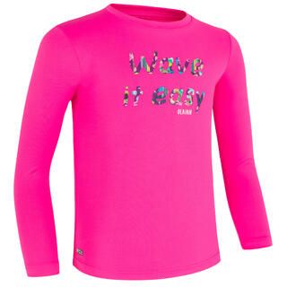 OLAIAN Maglia anti-UV bambina 100 WAVE rosa