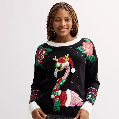 Women's Jollidays Long Sleeve Crewneck Pullover Sweater