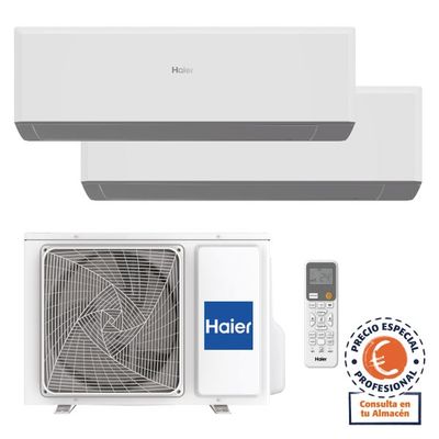 AIRE ACONDICIONADO WIFI MULTISPLIT 2100+2100 FRIGORIAS HAIER GEOS R+