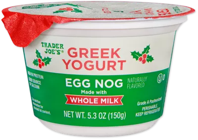 Egg Nog Whole Milk Greek Yogurt