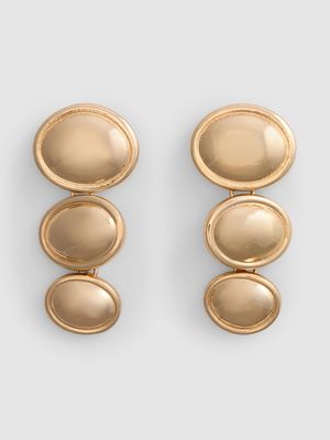 Pendientes largos con forma de disco de Coleen