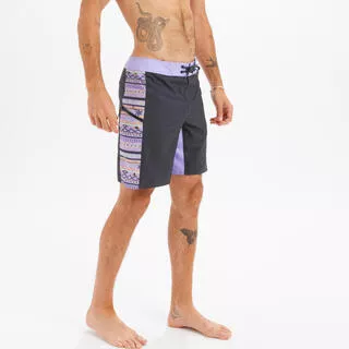 Costume mare uomo surf 500 BLANKET PURPLE