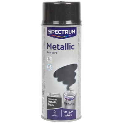 Metalická barva ve spreji Spectrum Černá