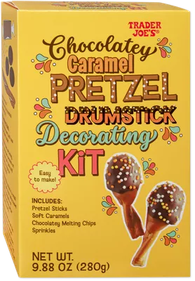 Chocolatey Caramel Pretzel Drumstick Decorating Kit