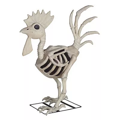 New!  Red Shed 6 ft. Rooster Skeleton