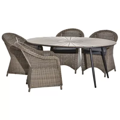 Havebord, Napoli, 180 cm, grå