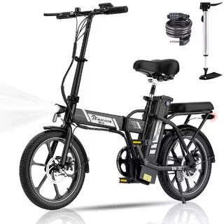 EVERCROSS Bici Elettrica Pieghevole 250W Compatta e Leggera – EVERCROSS EK5 Nera