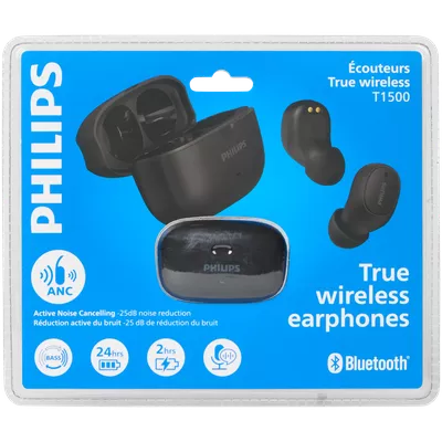 Bezdrátová sluchátka s ANC Philips T1500