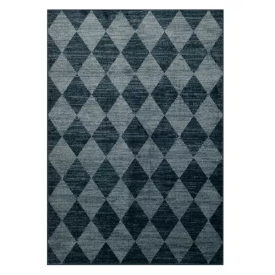 My Texas House Bronwyn 3'11" X 5'6" Blue Geometric Area Rug