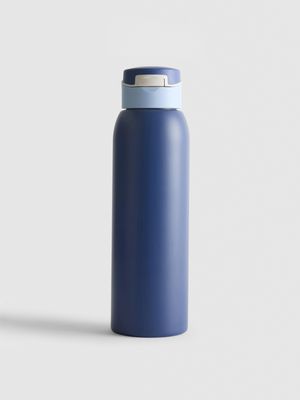 Botella de agua con tapa abatible