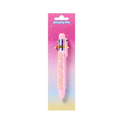 Multicoloured Sequins 6-Colour Ball Pen