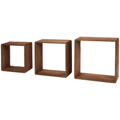 Dřevěné nástěnné policové boxy Home Accents