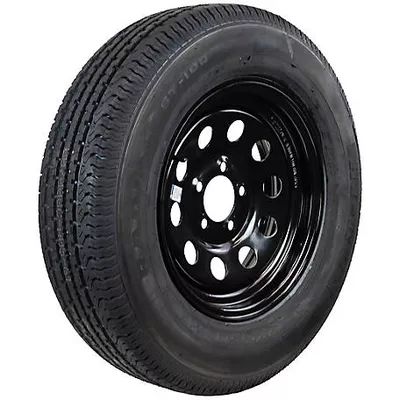 Hi-Run ST205/75R15 8-Ply 5-Hole Black Modular Wheel Trailer Tire Assembly, Load Range D