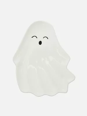 Plato con forma de fantasma de Halloween