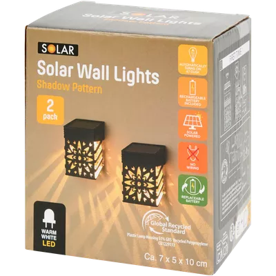 Solární nástěnné svítidlo