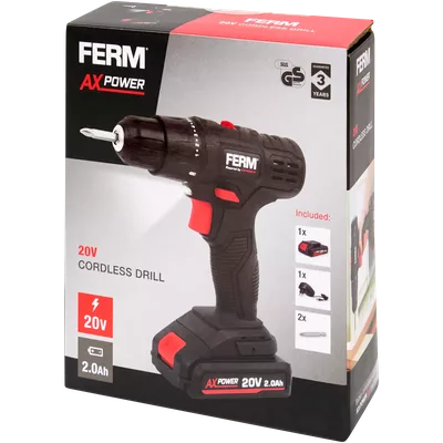 Sada s akumulátorovou vrtačkou FERM