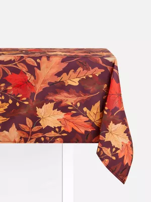 Mantel con hojas otoñales