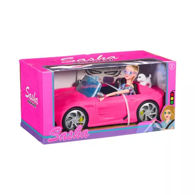 Doll In Car Set 28cm