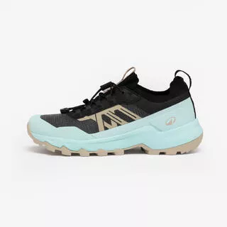 QUECHUA Scarpe trekking donna MH500 LIGHT "FASTER" nere e azzurre