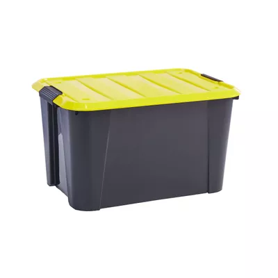 Storage Roller Box Black/Yellow 50L