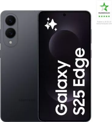 Smartphone SAMSUNG Galaxy S25Edge 256Go Noir Batterie Neuve