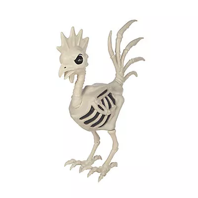 Red Shed 36 in. Rooster Halloween Skeleton Statue