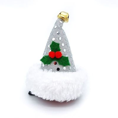 Hårspænde m/nissehue, sølv