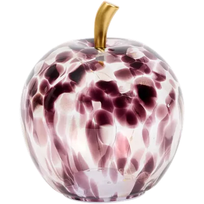 Skleněné jablko s LED