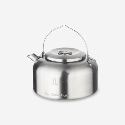 QUECHUA Wasserkocher Edelstahl für Camping, Biwak und Wandern - 500 - 1 l