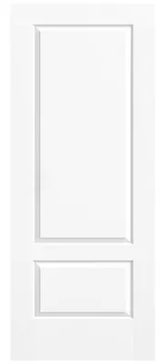 PANEL PUERTA ACORAZADA CARA INTERIOR LACADA BLANCO 2 CUADROS