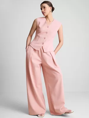 Chaleco elegante en tejido de sudadera