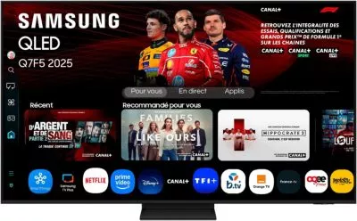 TV QLED SAMSUNG TQ55Q7F5 4K AI SmartTV 2025