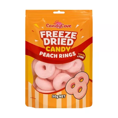 Candycove Freeze Dried Peach Rings 50g