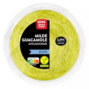 REWE Beste Wahl Milde Guacamole...