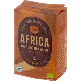 Herkku Luomu Africa Suodatinkahvi 450 g vaalea paahto