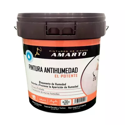 PINTURA INTERIOR/EXTERIOR ANTIHUMEDAD 5KG BLANCO
