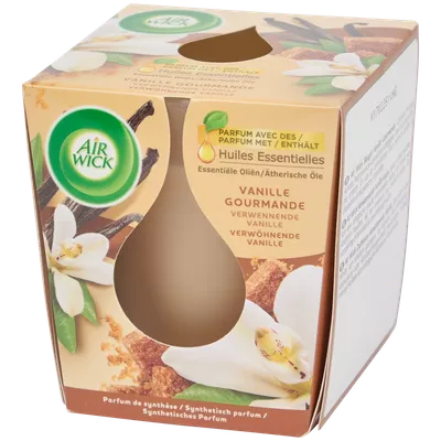 Vonná svíčka Air Wick Essential Oils Lahodná vanilka