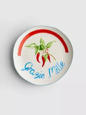 Plato de postre «Grazie Mille»