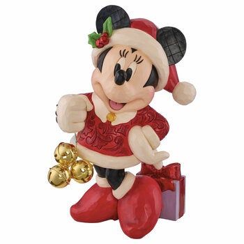 Jim Shore Minnie With Bell 43.18cm Holiday Statue