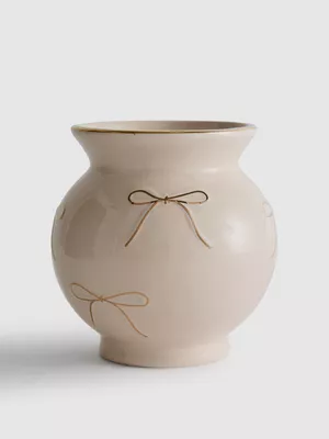 Adorno de cerámica con lazo