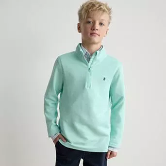 Boys 8-20 IZOD Feeder Stripe Quarter-Zip Pullover