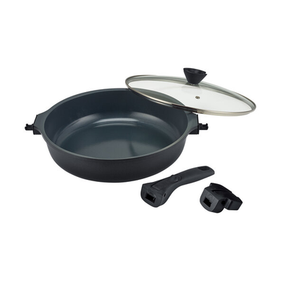 Brat- und Backofenpfanne, 32cm, kurzer & langer Griff