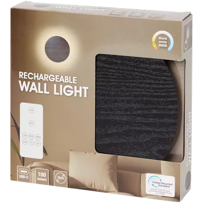 Nabíjecí nástěnná lampa