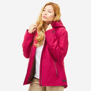 QUECHUA Giacca trekking donna SH500 MOUNTAIN 3 in 1 rosa  | -10°C
