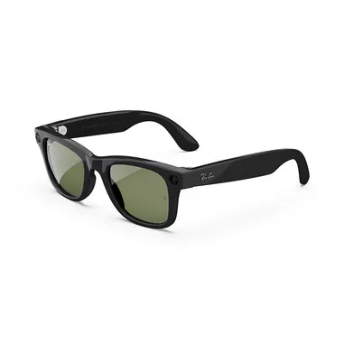Ray-Ban Meta Wayfarer, Nero lucido, Verde G15