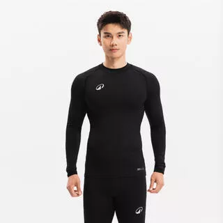 KIPSTA Maglia termica manica lunga calcio uomo KEEPCOMFORT 100 nera