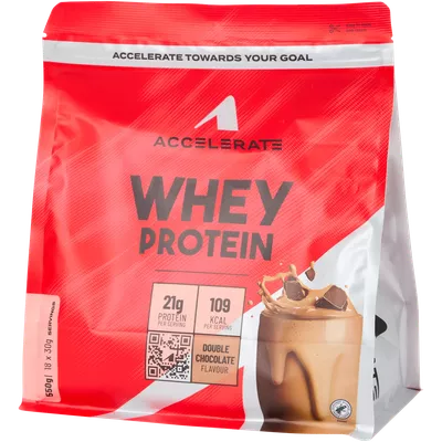 Syrovátkový proteinový prášek Accelerate Double Chocolate